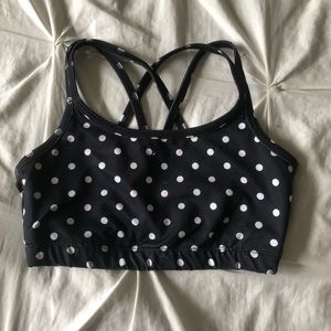 KiraGrace Polka Dot Flirt sports bra